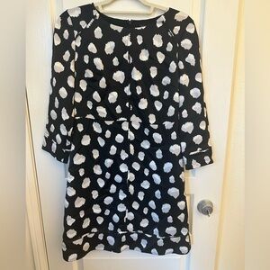 Banana Republic Black and White Polka Dot Dress